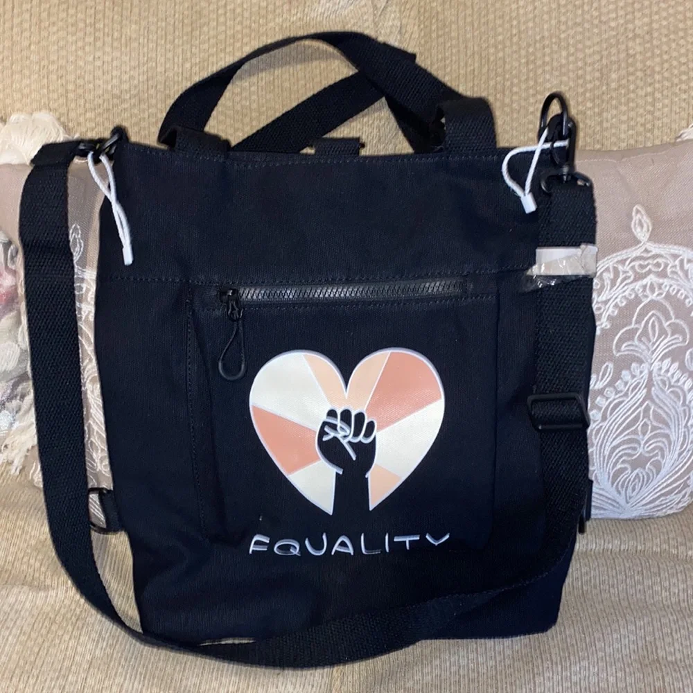 ♣️NWT Equality w/Fist Canvas Tote/Shoulder Bag